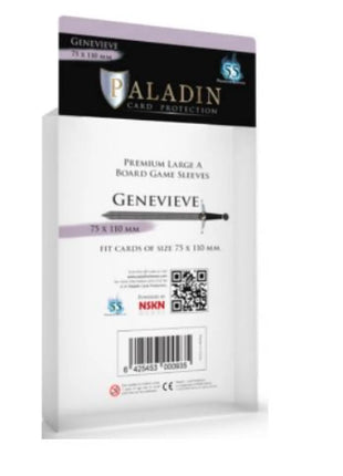 Sleeves Genevieve Premium Large A 75X110Mm (55 Sleeves) - Gen-Clr -Paladin - Sleeves - Kaartspel accessoires,bordspel accessoires