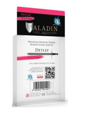 Detlef Premium Medium Wider 55X75Mm (55 Sleeves)- Paladin Sleeves - Sleeves - Kaartspel accessoires,bordspel accessoires