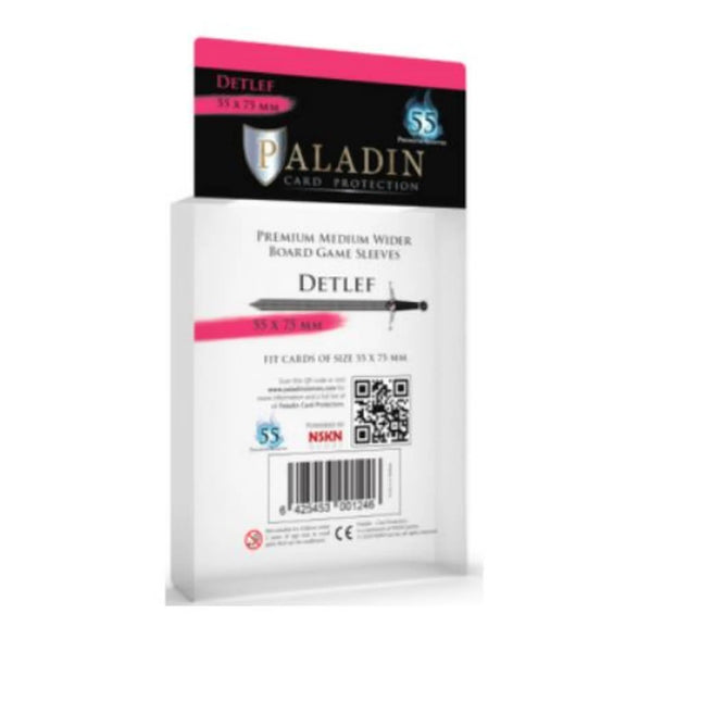 afbeelding artikel Paladin Sleevestlef Premium Medium Wider 55x75mm (55 Sleeves)