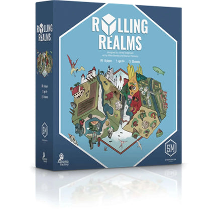 Dit is een foto van het spel Rolling Realms - EN te koop bij Speldorado Spellenwinkel Delft