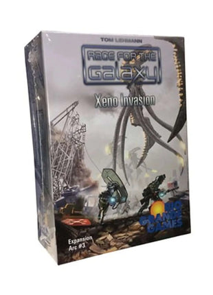 Dit is een foto van het spel Race for the Galaxy Xeno Invasion EN te koop bij Speldorado Spellenwinkel Delft