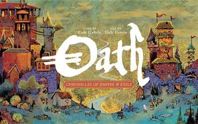 Dit is een foto van het spel Oath Chronicles of Empire and Exile EN te koop bij Speldorado Spellenwinkel Delft
