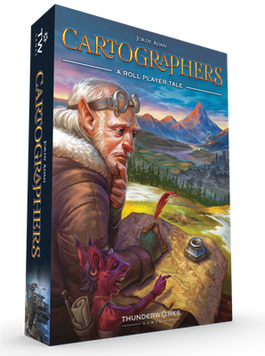 Cartographers A Roll Player Tale EN – gezellig dobbelspel – 1 speler