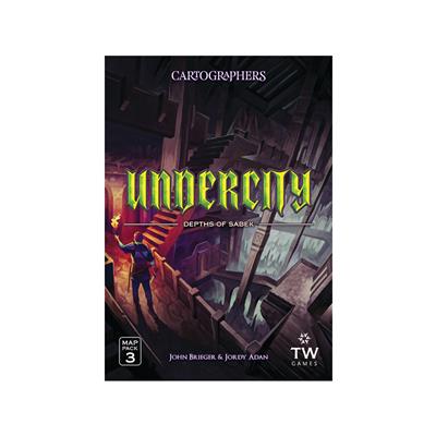 Dit is een foto van het spel Cartographers Heroes Map Pack 3 Undercity - EN te koop bij Speldorado Spellenwinkel Delft