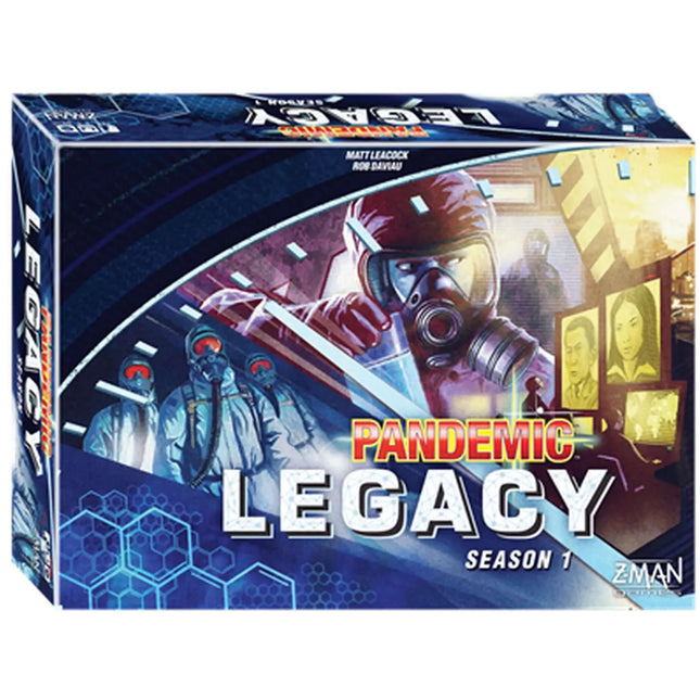 Dit is een foto van het spel Pandemic Legacy Blue Season 1 EN te koop bij Speldorado Spellenwinkel Delft