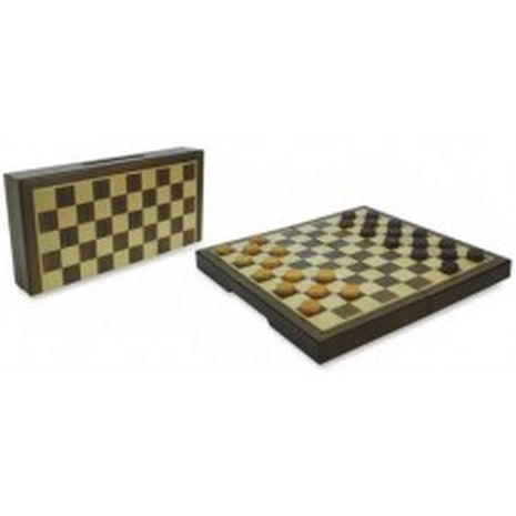 Klassiekers  Damcassette Magnetische.Notenhout - Hout - uitvoering