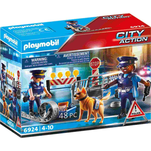 Politiewegversperring - 6924, 6924 van Playmobil te koop bij Speldorado !