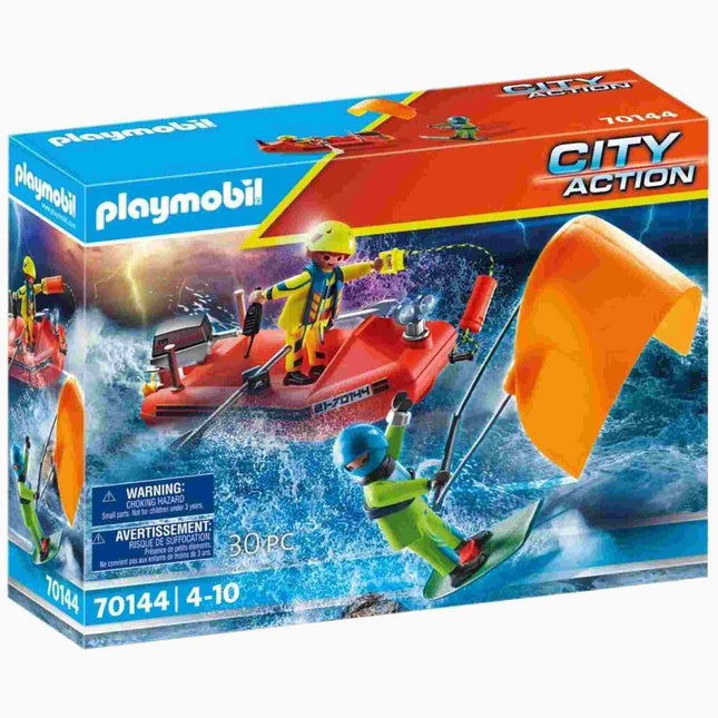 Redding Op Zee: Kitesurfersredding Met Boot, 20-70144 van Playmobil te koop bij Speldorado !