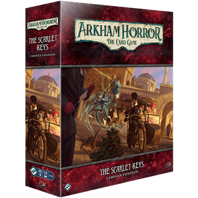 Dit is een foto van het spel The Scarlet Keys Campaign Exp - Arkham Horror - LCG te koop bij Speldorado Spellenwinkel Delft