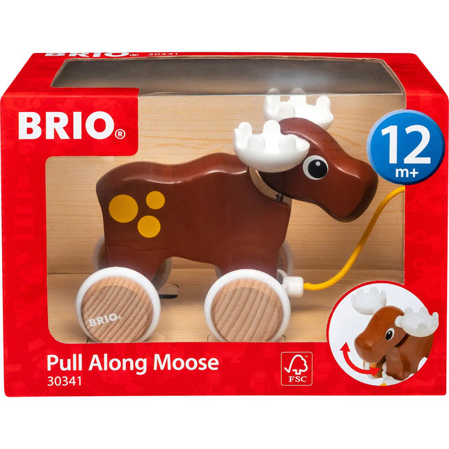 Pull along Moose, 30341 van Brio te koop bij Speldorado !