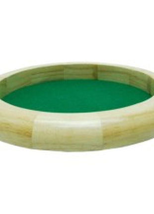 Dobbelen  Dobbelpiste Blank Hout 30Cm.Rond Gr.Vilt - Hout - uitvoering