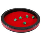 Dit is een foto van het spel Dobbelpiste 30Cm.Zw.Mdf/Rood.Vilt Hot te koop bij Speldorado Spellenwinkel Delft