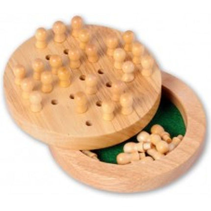 Dit is een foto van het spel Solitair Reis Rond Insteek M.Draaideksel te koop bij Speldorado Spellenwinkel Delft