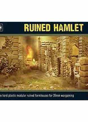 Ruined Hamlet voor Bolt Action - terrein scenery schaal 1:58 miniatuur