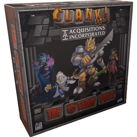 Dit is een foto van het spel Clank! Legacy Acquisitions Incorporated C-Team Pac te koop bij Speldorado Spellenwinkel Delft