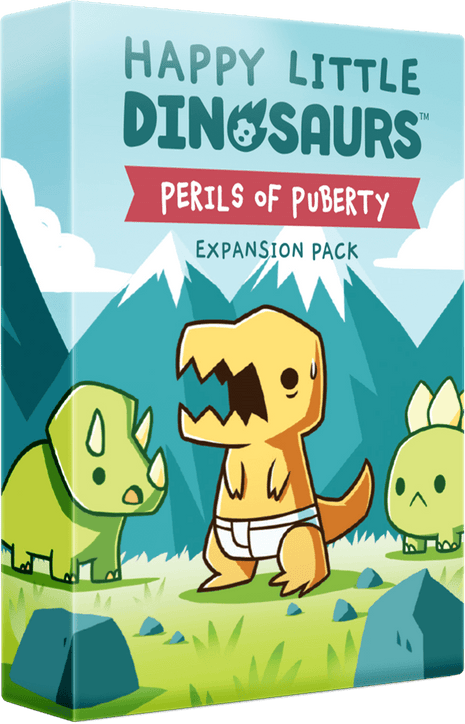 Happy Little Dinosaurs Perils of Puberty Expansion EN – gezellig kaartspel – 2 tot 4 spelers