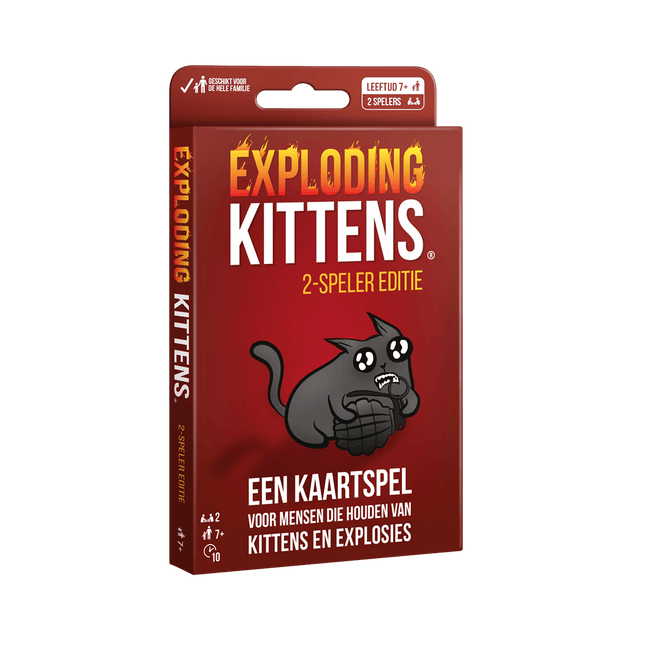 Exploding Kittens 2 Speler Editie (Nl), EKIEK09NL van Asmodee te koop bij Speldorado !