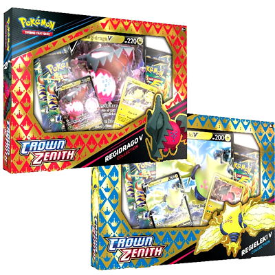 Sword & Shield 12.5 Crown Zenith Regieleki V / Regidrago V Box - Pokemon