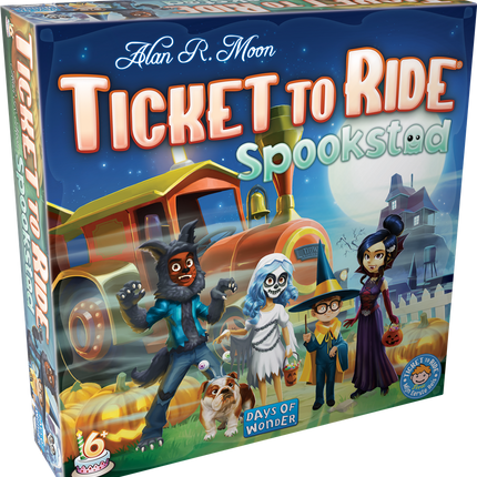 Dit is een foto van het spel Ticket to Ride Spookstad NL te koop bij Speldorado Spellenwinkel Delft