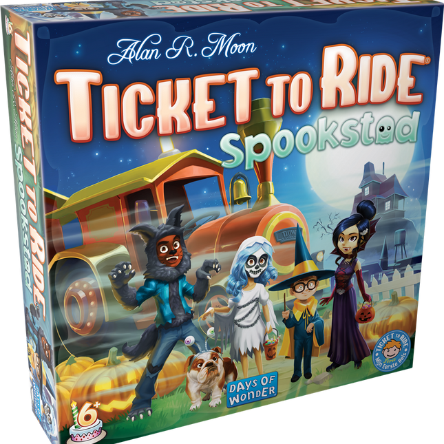 Dit is een foto van het spel Ticket to Ride Spookstad NL te koop bij Speldorado Spellenwinkel Delft