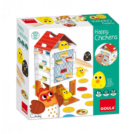 Dit is een foto van het spel Happy Chickens te koop bij Speldorado Spellenwinkel Delft