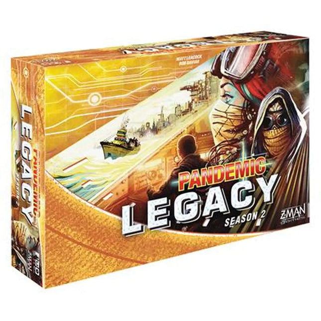 Dit is een foto van het spel Pandemic Legacy Season 2 Yellow EN te koop bij Speldorado Spellenwinkel Delft