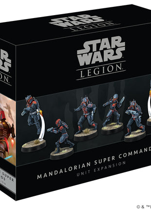 Dit is een foto van het spel Mandalorian Super Com. Unit Exp. En - Star Wars Legion te koop bij Speldorado Spellenwinkel Delft