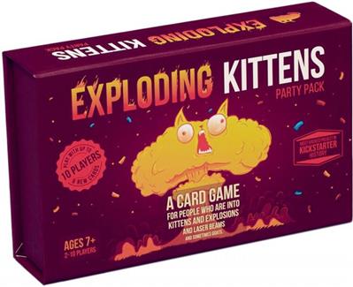 Dit is een foto van het spel Exploding Kittens Party Pack EN te koop bij Speldorado Spellenwinkel Delft