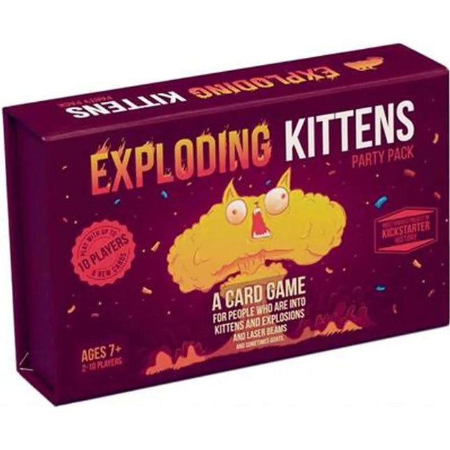 Dit is een foto van het spel Exploding Kittens Party Pack EN te koop bij Speldorado Spellenwinkel Delft