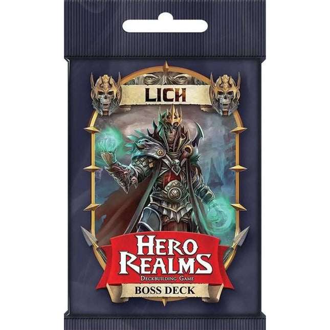 Dit is een foto van het spel Hero Realms Lich - Boss Deck te koop bij Speldorado Spellenwinkel Delft