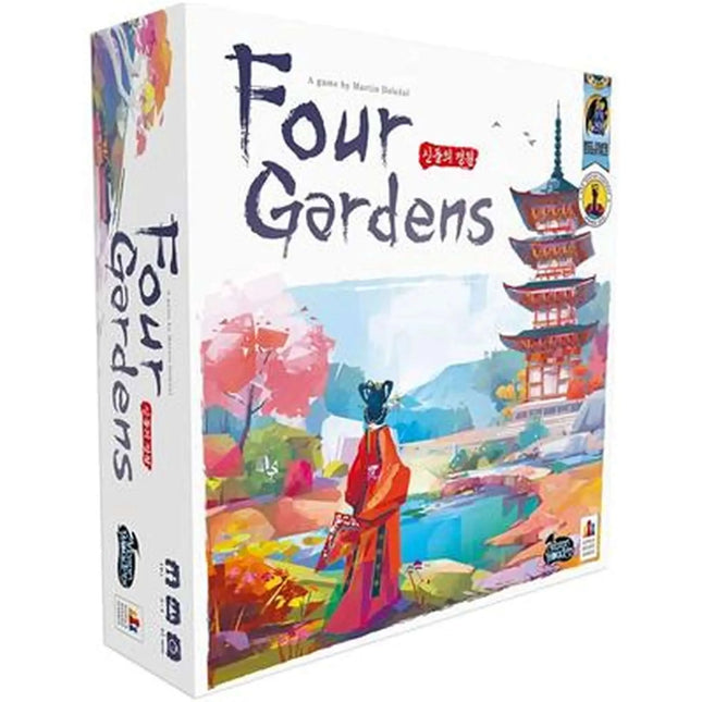 Dit is een foto van het spel Four Gardens EN te koop bij Speldorado Spellenwinkel Delft