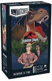 Unmatched: Jurassic Park - Dr. Sattler Vs. T. Rex, 857476008296 van White Goblin Games te koop bij Speldorado !