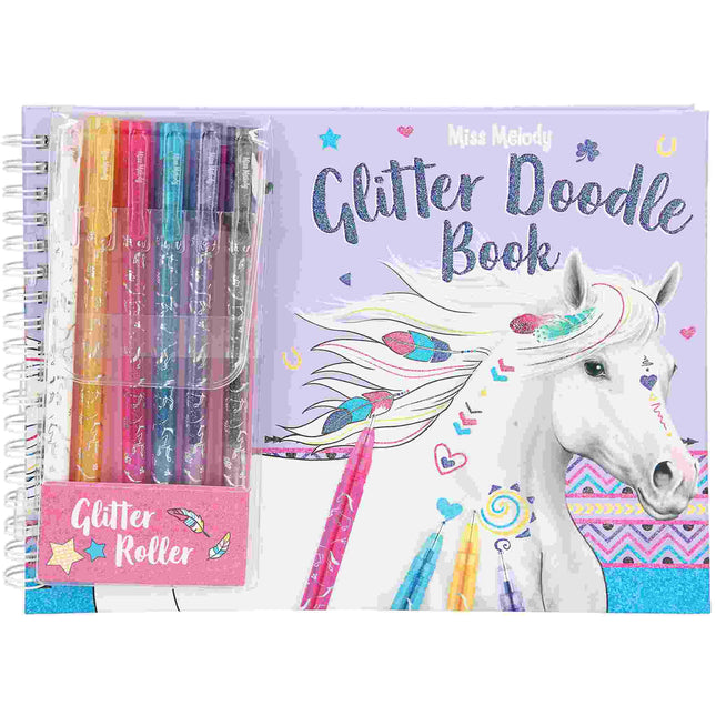 Miss Melody Glitter Doodle Book Met Stiften, 8590 van Depeche te koop bij Speldorado !