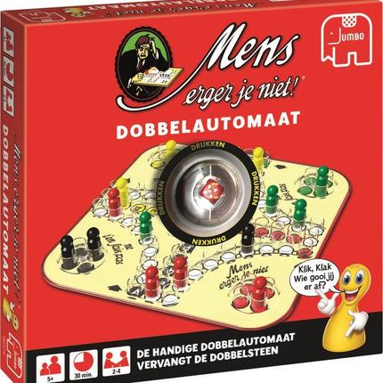 Dit is een foto van het spel Mens Erger Je Niet! Dobbelautomaat te koop bij Speldorado Spellenwinkel Delft