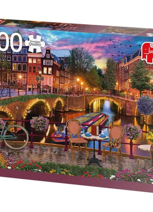 Dit is een foto van het spel Amsterdam Canals te koop bij Speldorado Spellenwinkel Delft