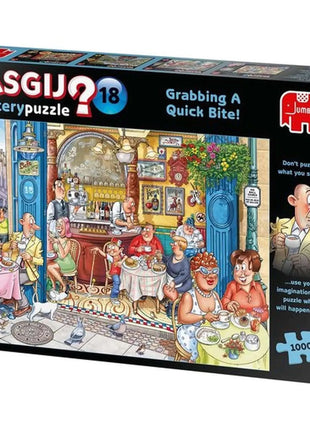 Dit is een foto van het spel Mystery 18 Een Snelle Hap! te koop bij Speldorado Spellenwinkel Delft