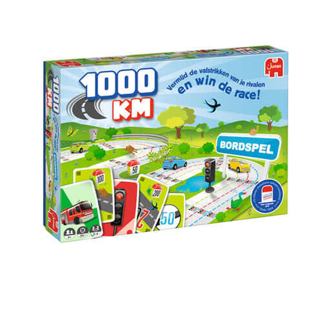 Dit is een foto van het spel 1000KM Bordspel te koop bij Speldorado Spellenwinkel Delft