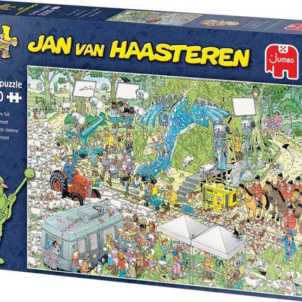 Dit is een foto van het spel De Filmset - Jan van Haasteren te koop bij Speldorado Spellenwinkel Delft