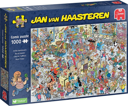 Jan van Haasteren Bij De Kapper , 1000 stukjes, 20070 van Jumbo te koop bij Speldorado !