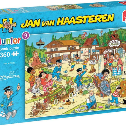 Dit is een foto van het spel Junior Max & Moritz , 360 stukjes te koop bij Speldorado Spellenwinkel Delft