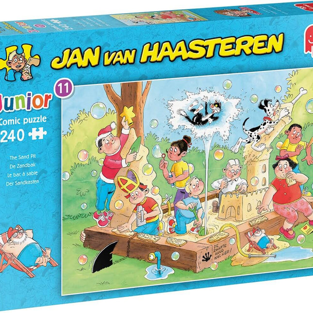 Dit is een foto van het spel Junior De Zandbak , 240 stukjes te koop bij Speldorado Spellenwinkel Delft