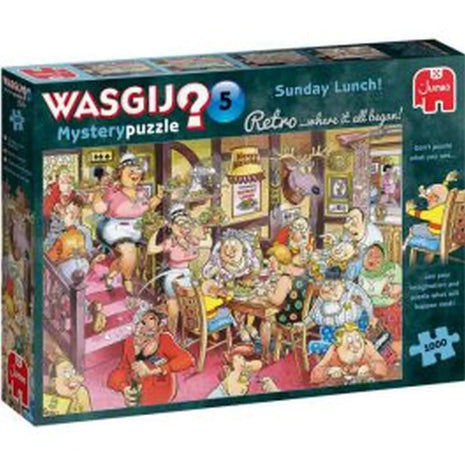 Dit is een foto van het spel Retro Mystery 5 Zondagse Lunch! te koop bij Speldorado Spellenwinkel Delft