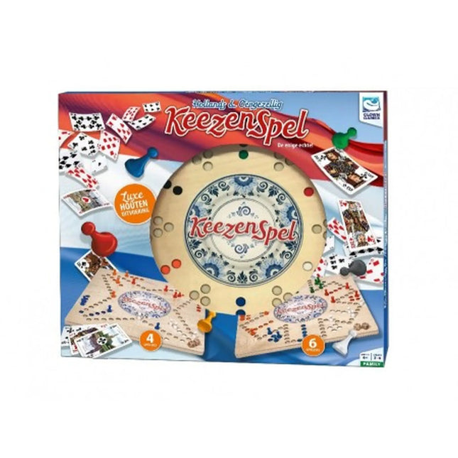 Dit is een foto van het spel Houten Keezenspel te koop bij Speldorado Spellenwinkel Delft