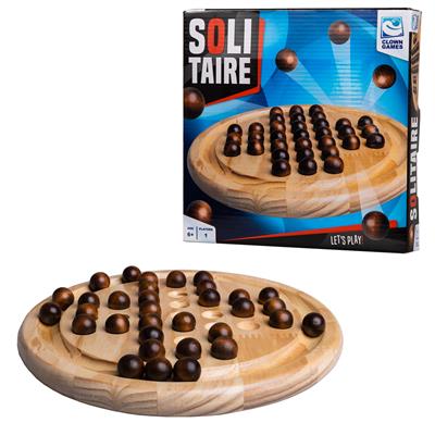 Dit is een foto van het spel Solitaire Hout te koop bij Speldorado Spellenwinkel Delft