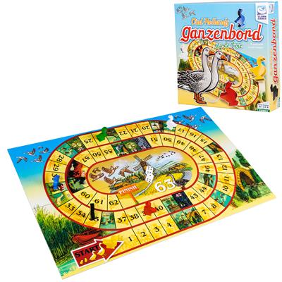 Dit is een foto van het spel Ganzenbord De Luxe te koop bij Speldorado Spellenwinkel Delft