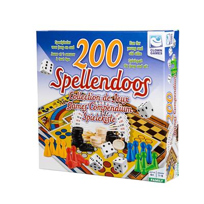 Dit is een foto van het spel Spellendoos 200Dlg Nl/Fr/Du/En te koop bij Speldorado Spellenwinkel Delft