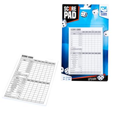 Dit is een foto van het spel Scoreblok 50 Vel te koop bij Speldorado Spellenwinkel Delft