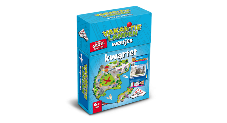 Dit is een foto van het spel Vakantielanden Kwartet te koop bij Speldorado Spellenwinkel Delft