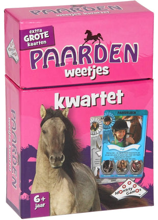 Dit is een foto van het spel Paarden Kwartet te koop bij Speldorado Spellenwinkel Delft