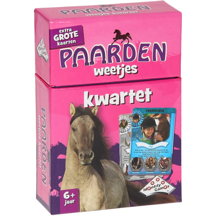 Dit is een foto van het spel Paarden Kwartet te koop bij Speldorado Spellenwinkel Delft